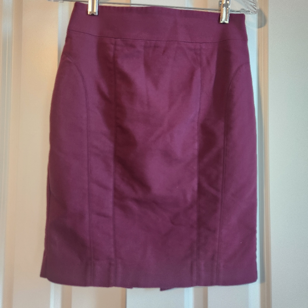 Express Rich Purple Pencil Skirt